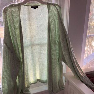 Women/ Juniors xsmall Oversized spring cardigan- light green